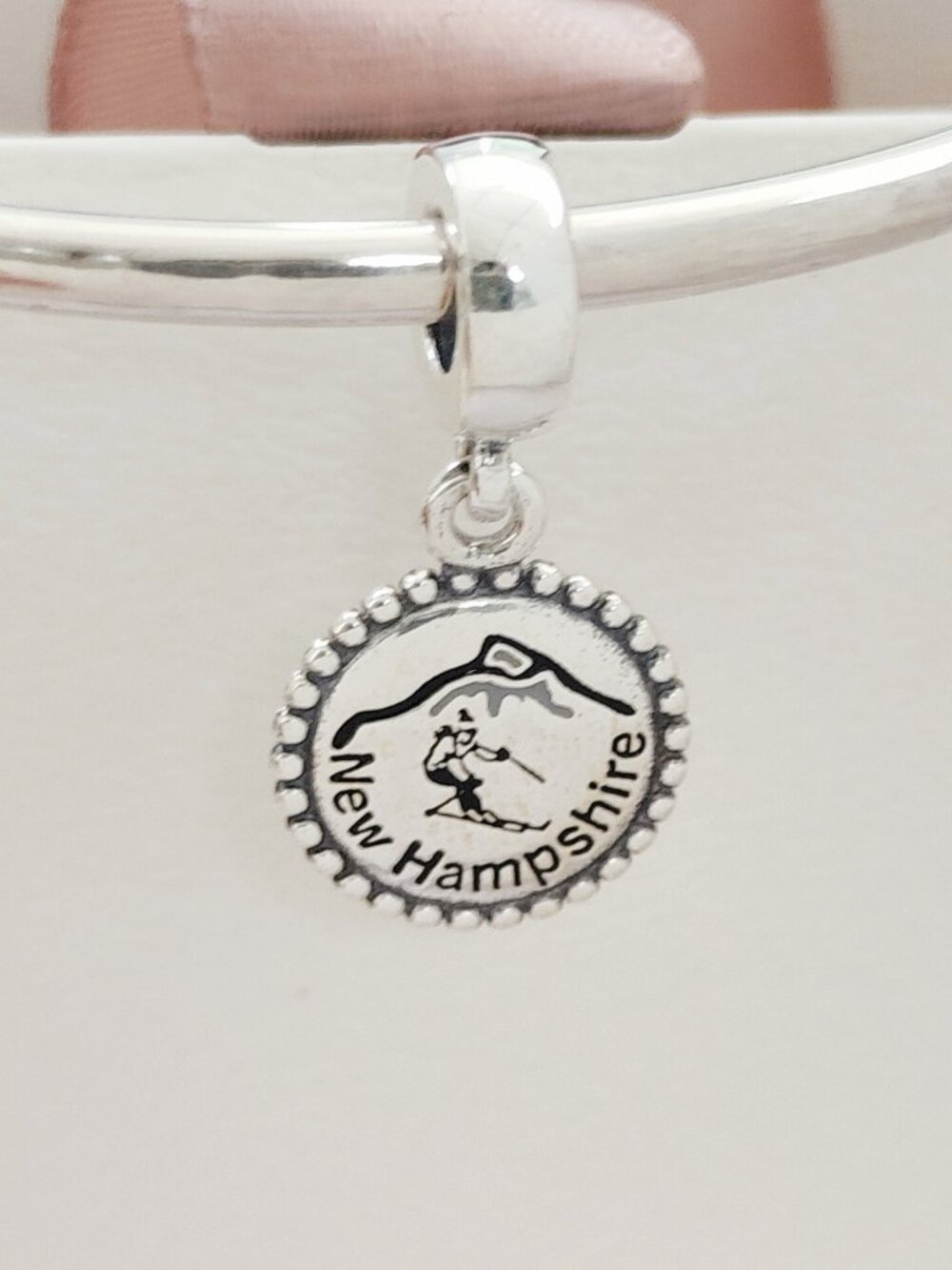 Pandora New Hampshire Skiing City Exclusive Dangle Charm with box